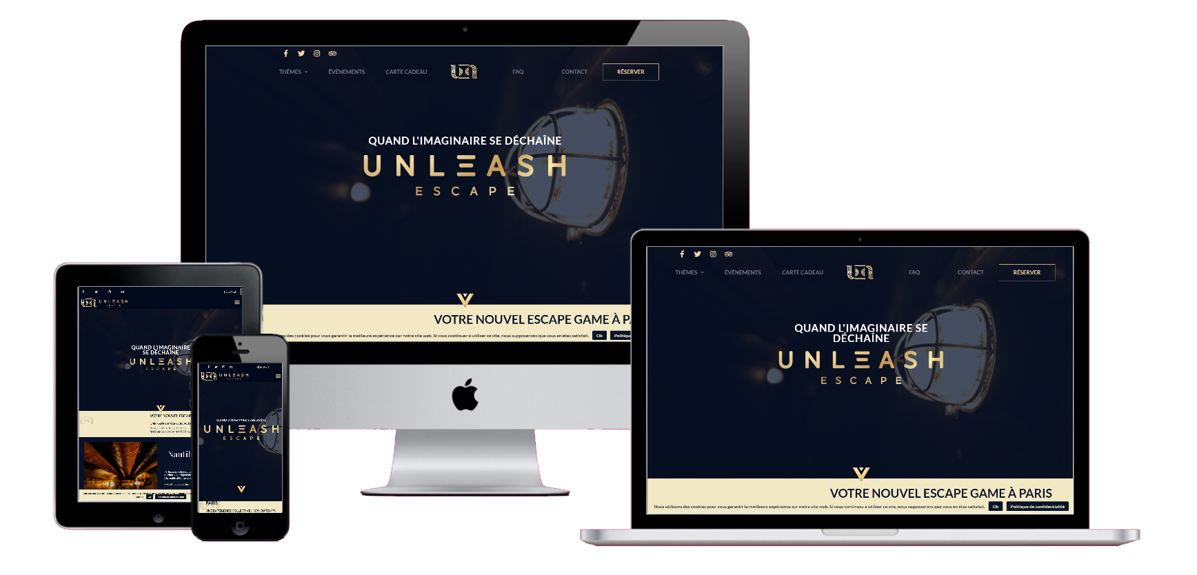 Synergie.re Unleash Synergie.re-Creation-Site-internet-Mockup-Unleash